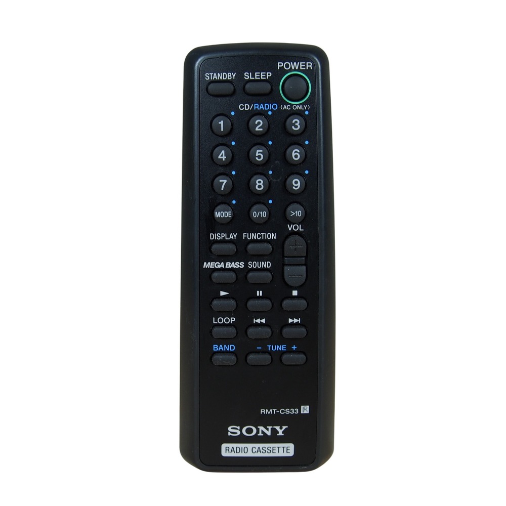 Sony Remote RMT-CS33 for Radio Cassette CFD-533‎ CFD-S33 CFD-S34 CFD-S37 CFD-W57